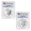 2024-S Morgan and Peace Silver Dollar Proof 2-Coin Set PCGS PF 70 FS