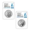 2024-S Morgan and Peace Silver Dollar Reverse Proof 2-Coin Set NGC PF 70 AR