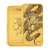 2025 1 oz Gold Australian Dragon Rectangular Coin Bar $100 BU