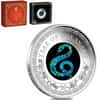 2025 1 oz Proof Silver Lunar Snake Opal Coin Australian Perth Mint