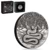 2025 2 oz Antiqued Silver Lunar Snake Coin Australian Perth Mint