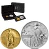 2026 Best of US Mint 1916 Standing Liberty Quarter Dollar Gold Coin & Silver Medal Set (w/Box & COA)