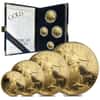 1995 W Gold 1.85 oz Proof American Eagle 4-coin set (W/Box & COA) 