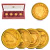 2003 British Great Britain Gold Proof £1 Pattern Collection Bridges 4-Coin Set (w/Box&COA)