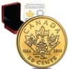 2014 1/25 oz Gold Canadian 150th Anniversary of Quebec 50 Cents Proof Coin .9999 Fine (w/Box & COA)