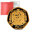 1992/3 Great Britain Fifty Pence EU Presidency Commemorative Proof Gold Coin (w/Box & COA)