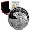 2015 1 oz Platinum Canadian Rainbow Trout $300 Proof Coin (w/Box & COA)