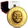 2013 1.07 oz $200 Canadian Grandmother Moon Mask Proof Gold Coin .99999 Fine (w/Box & COA)