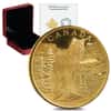 2015 1.125 oz $350 Canadian Imposing Alpha Wolf Proof Gold Coin .99999 Fine (w/Box & COA)