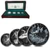 2002 Canada 1.85 oz Proof Platinum Great Blue Heron .9995 Fine 4-Coin Set (w/Box & COA)