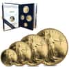 1993 W/P 1.85 oz Proof Gold American Eagle 4-coin Set (w/Box & COA)