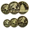 1989 P 1.9 oz Chinese Gold Panda Proof 5-Coin Set (Sealed)