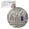 2017 2 oz Palau Tiffany Art Wells Cathedral Antiqued Silver Coin $10 .999 Fine (w/Box&COA)