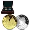 2005 Gold & Silver Knights of Malta Pope John Paul II Proof 2-Coin Set (w/Box)