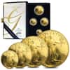 2007 W Gold 1.85 oz Proof American Eagle 4-Coin Set (W/Box & COA)