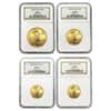 2005 1.85 oz Gold American Eagle 4-coin Set NGC MS 69