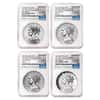 2017 American Liberty 225th Anniversary Silver 4-Medal Set NGC MS/SP/PF 69 ER