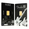 1 Gram PAMP Suisse Fender® 80th Ann. Gold Bar .9999 (in Assay)