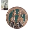 2019 2 oz Britannia & Germania The Allegories 10 Marks Gilded Silver Coin