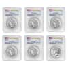2021 Morgan / Peace Silver Dollar Centennial 6-Coin Set PCGS MS 70 FS