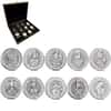 Great Britain 2 oz Silver Queen's Beasts 10-Coin Set .9999 Fine BU (w/Box)