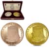Slovakia Moravian Ruler Mojmir II Gold / Silver 2-Medal Set