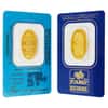 Vintage Assay - 2.5 gram Gold PAMP Suisse Lady Fortuna Oval Bar .9999 Fine