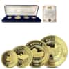 1986 1.85 oz Australian Nugget Proof Gold 4-Coin Set (w/Box & COA)