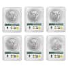2021 Morgan / Peace Silver Dollar Centennial 6-Coin Set PCGS MS 69 FS (Morgan/Peace Label)