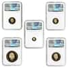 2015 2.0599 oz British Proof Gold Sovereign 5th Portrait 5-Coin Set NGC PF 70 UCAM