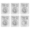2021 Morgan / Peace Silver Dollar Centennial 6-Coin Set PCGS MS 70 FS (Morgan/Peace Label)