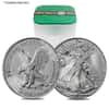 MILKY - Roll of 20 - 2021 1 oz Silver American Eagle $1 Coin Type 2 (Scruffy, Toned)