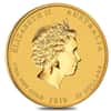 2019 1/4 oz Gold Lunar Year of The Pig BU Australia Perth Mint In Cap