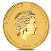 2019 1 oz Gold Lunar Year of The Pig BU Australia Perth Mint In Cap 