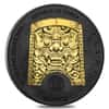 2018 1 oz South Korea Silver ZI:SIN Canis Medal Black Ruthenium 24K Gold Edition (w/Box & COA) 