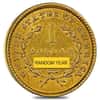 $1 Gold Liberty Head Type 1 - Polished or Cleaned (Random Year)