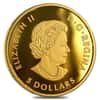 2015 1/10 oz Gold Canadian Sabre-Tooth Cat $5 Proof Coin .9999 Fine (w/Box & COA)