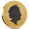 2018 Great Britain 2 oz Silver Queen's Beast (Black Bull) Coin .9999 Fine Black Ruthenium 24K Gold Edition (w/Box & COA)