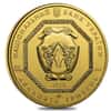 2018 1 oz Ukraine Archangel Michael .9999 Gold Coin In Cap