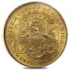 $20 Gold Double Eagle Liberty Head Type I - Very Fine VF (Random Year, 1850-1866)