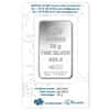 50 Gram PAMP Suisse Rosa Silver Bar .999 Fine (In Assay)