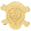2017 1/2 Gram Palau Pirate Skull Gold Coin $1 .9999 Fine BU (w/COA)