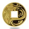 5 gram China Construction Bank (CCB) Year of the Dragon Gold Lucky Coin .9999 Fine