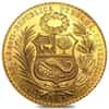 Peru 100 Soles Gold Coin AGW 1.3544 oz AU/BU (Random Year)