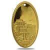 10 gram China Construction Bank (CCB) Mount Jiuhua Gold Oval Medallion .9999 Fine