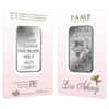 1 oz PAMP Suisse Silver Bar - Love Always (In Assay) .999 Fine