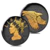 2017 D 1 oz American Liberty Uncirculated Silver Medal .9999 Fine Black Ruthenium 24K Gold Edition (w/Box & COA)