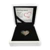2018 1 oz Palau Silver Heart Charms High Relief Antiqued Silver Coin $5 .999 Fine (w/Box)