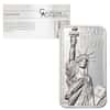 2017 2 oz Cook Islands Statue of Liberty Proof Silver Bar Coin $10 .999 Fine (w/Box&COA)