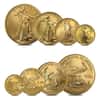 2006 W 1.85 oz Burnished Gold American Eagle 4-Coin Set (w/Box & COA)